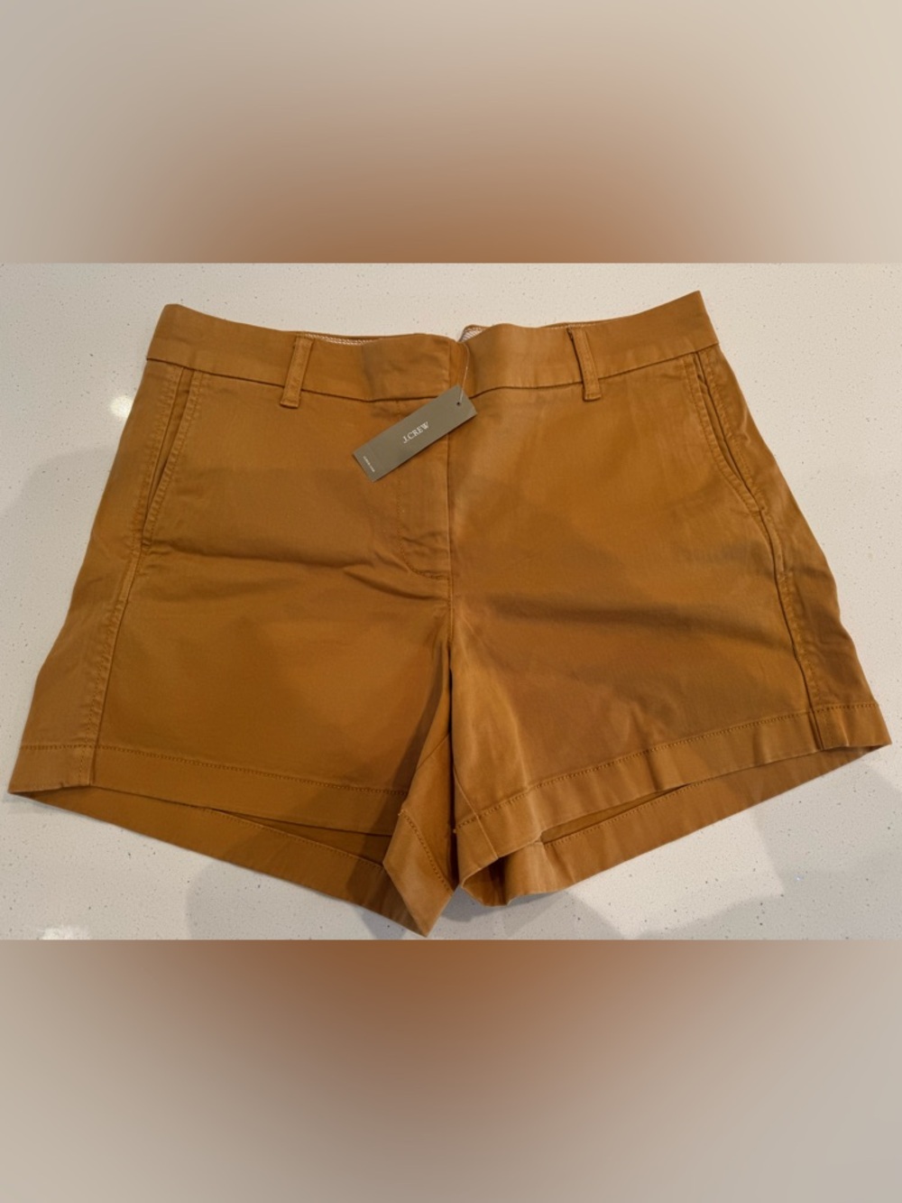 *JCREW* NWT Brown Chino 4in Shorts